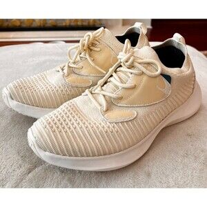 Vessi Everyday 2.0 Move Waterproof Linen Beige Sneaker Womens Size 8 Lace Up